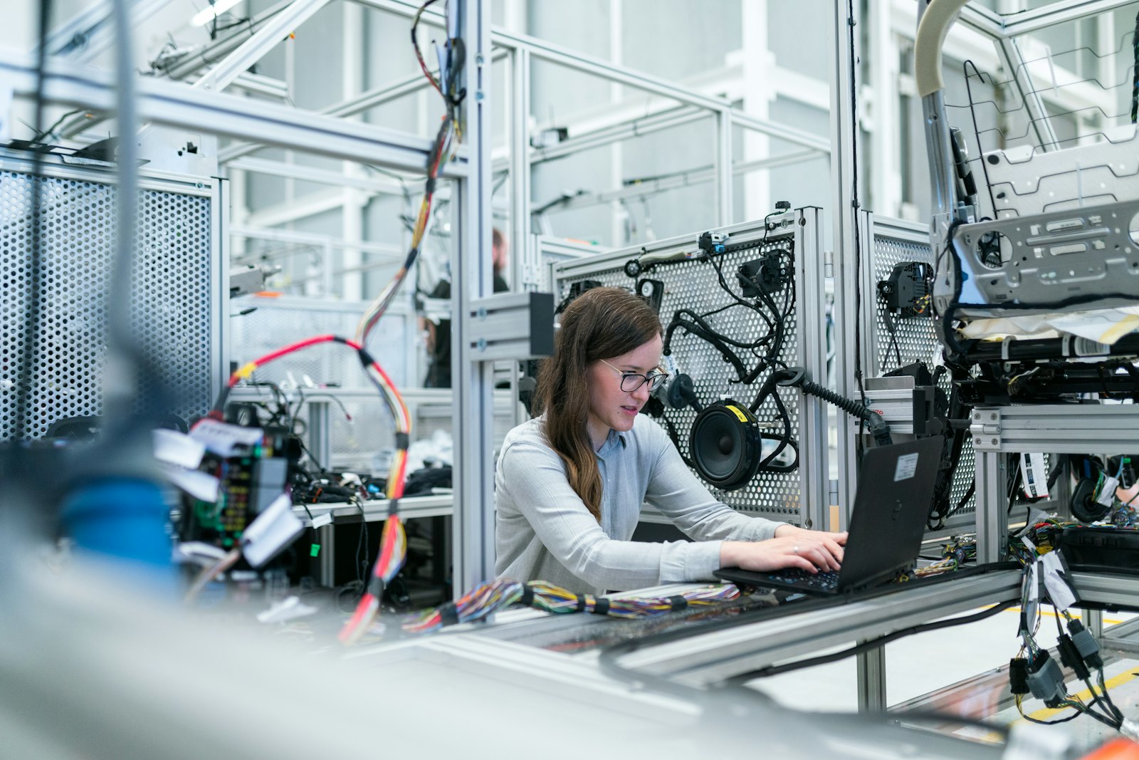 A product engineer at work